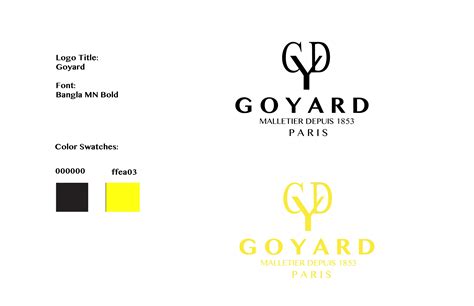 goyard font|Goyard logo font.